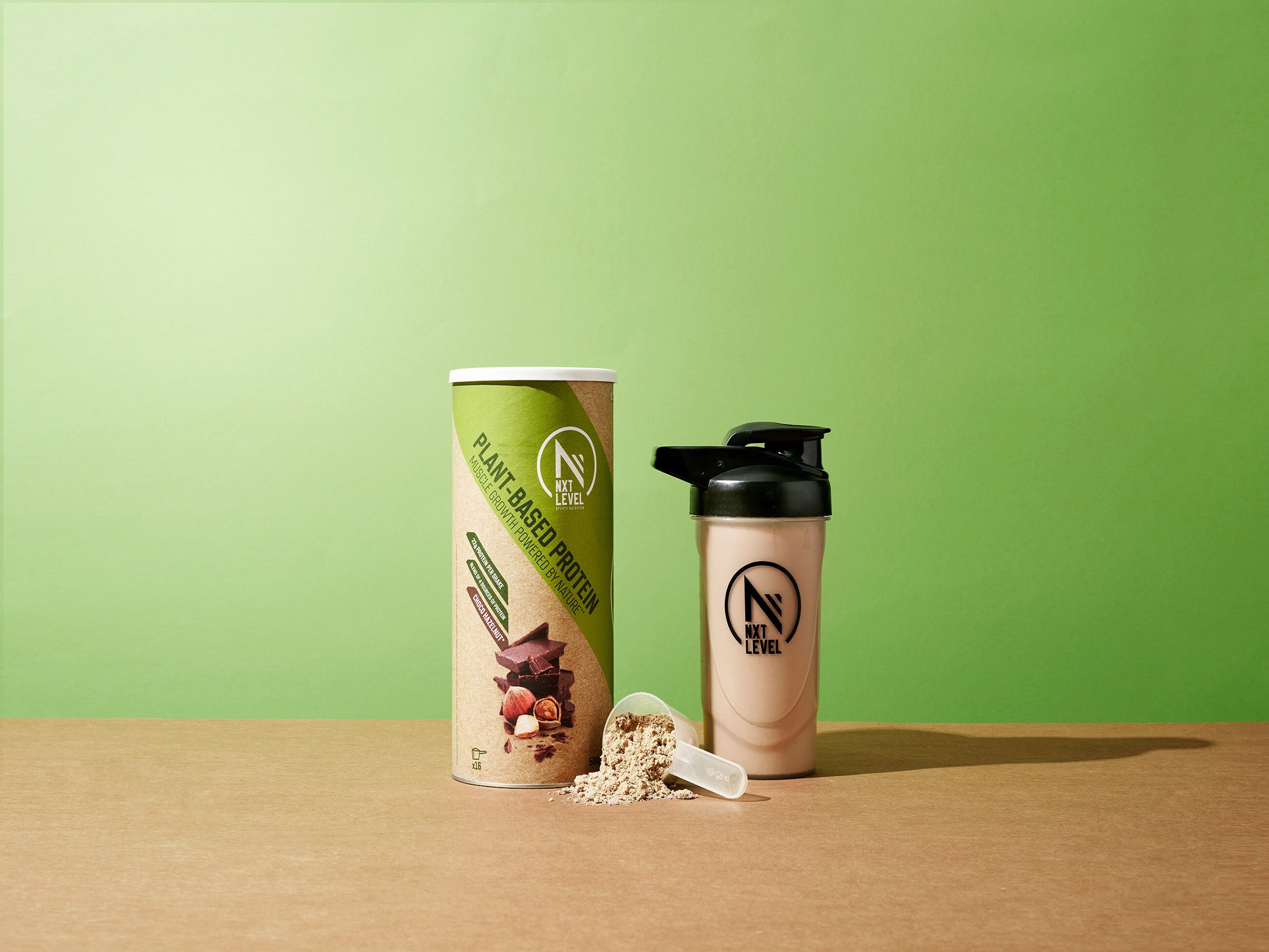 Plant-based Protein - Chocolade Hazelnoot - 16 shakes (500g) image number 1