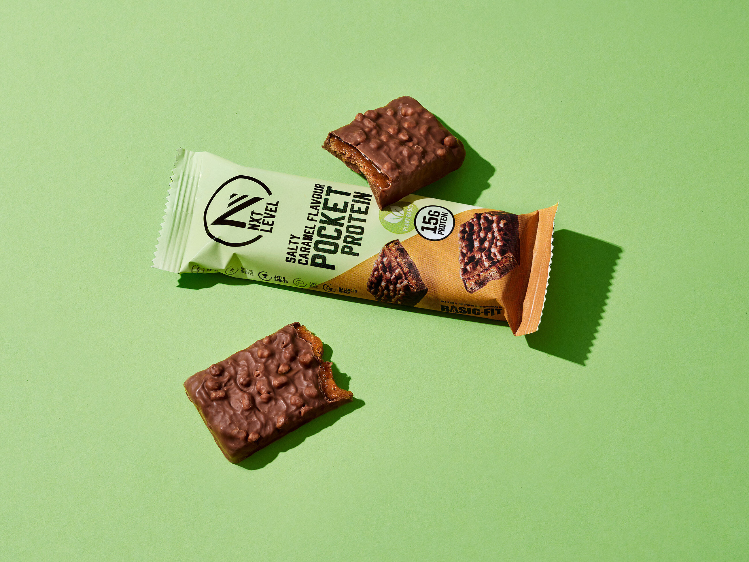 Pocket Protein - Vegan Caramel Sal&eacute; - 15 barres image number 3