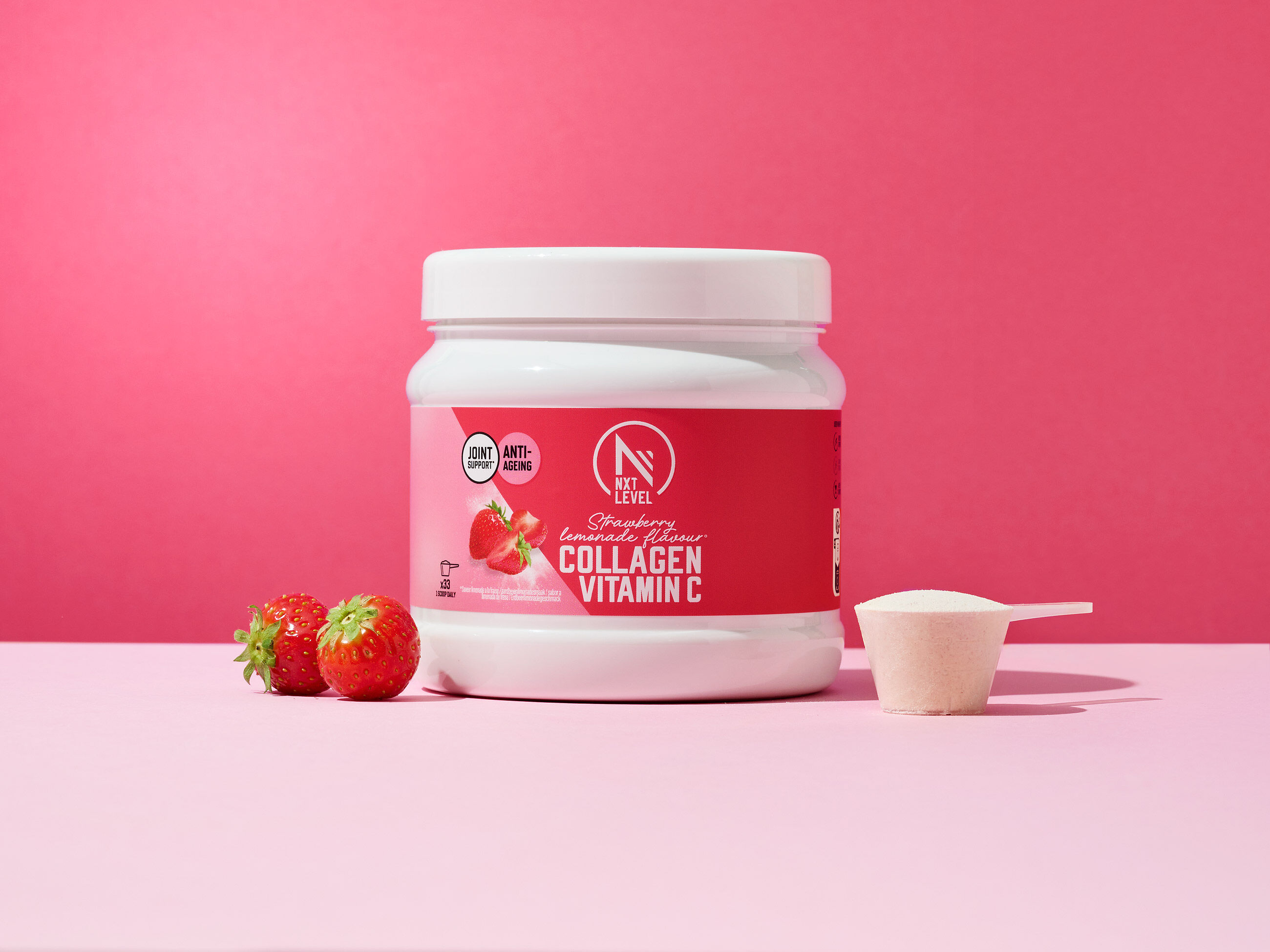 Collagen with Vitamin C - Strawberry flavour image number 1