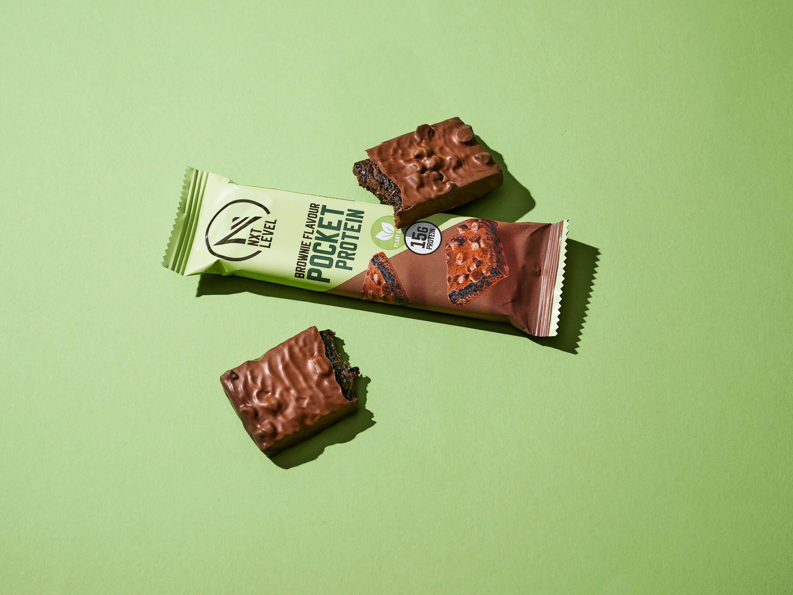 Pocket Protein - Brownie vegano - 15 barras image number 3