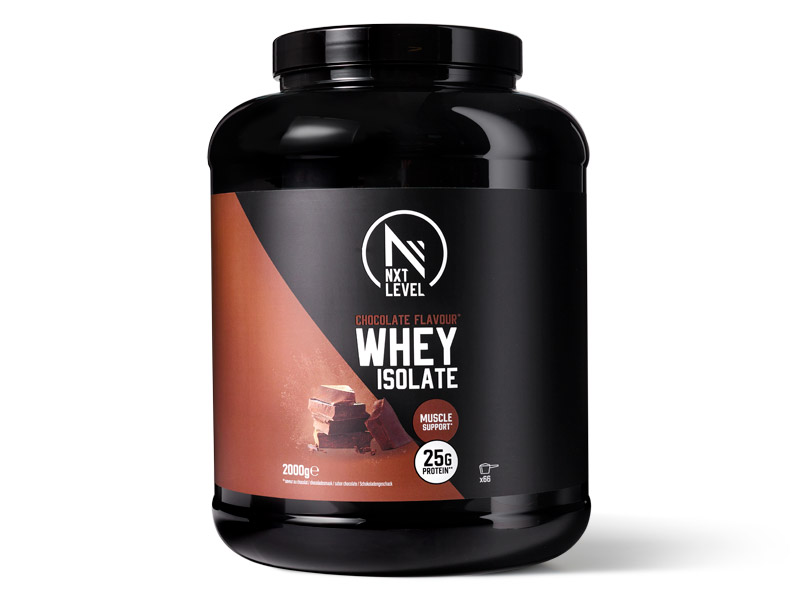 Whey Isolate Chocolate - 2kg | Basic-Fit webshop variant