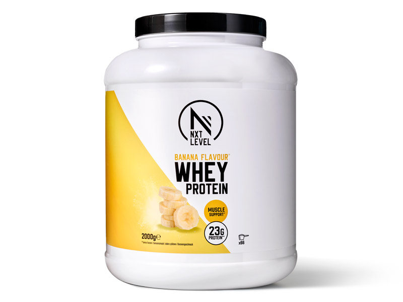 Whey Protein Banana - 2kg | Basic-Fit webshop variant