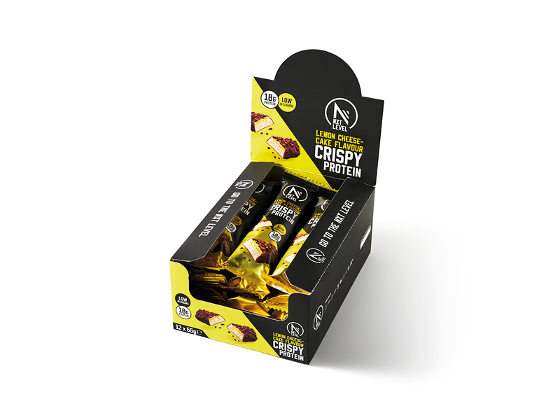 Crispy Protein Lemon Cheesecake - 15 bars | Basic-Fit webshop variant