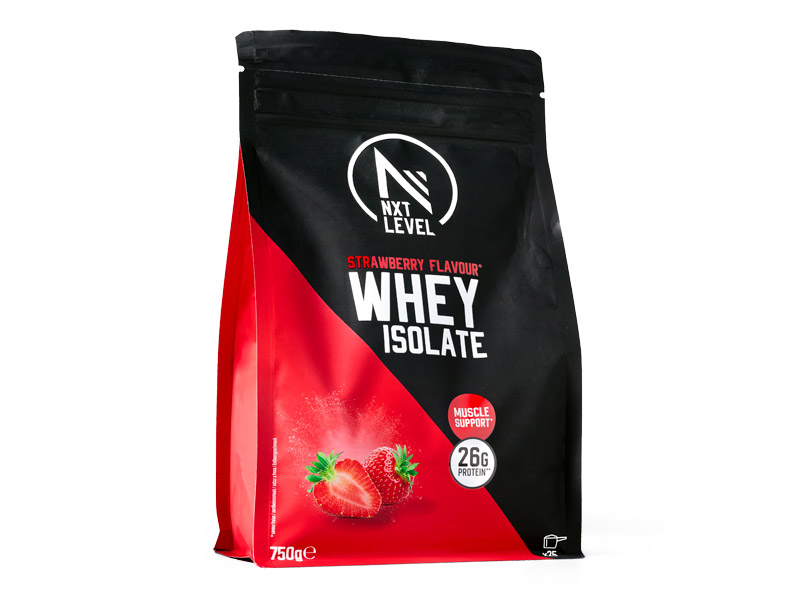 Whey Isolate Fraise - 750g | Basic-Fit webshop