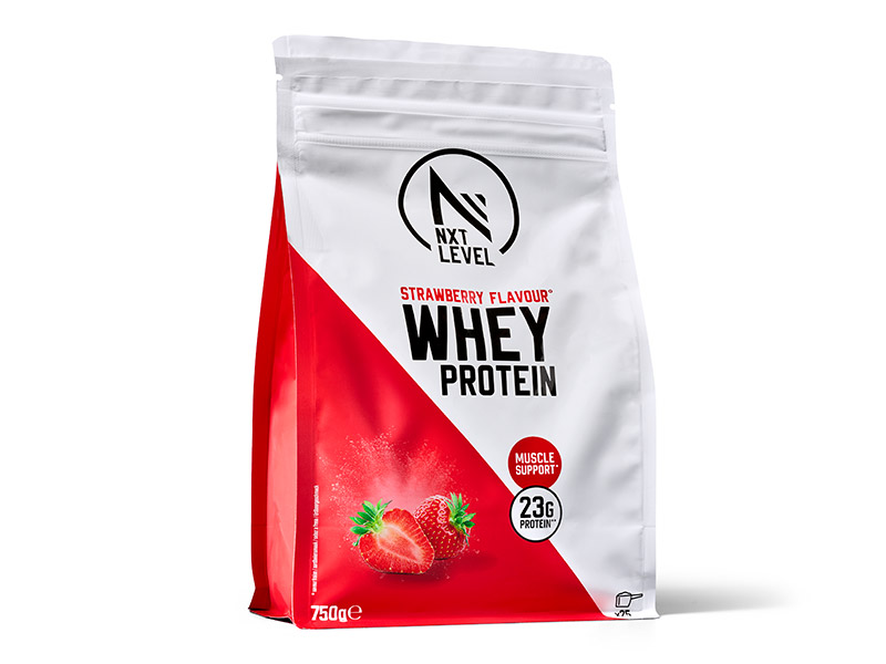 Whey Protein Strawberry - 750g | Basic-Fit webshop variant